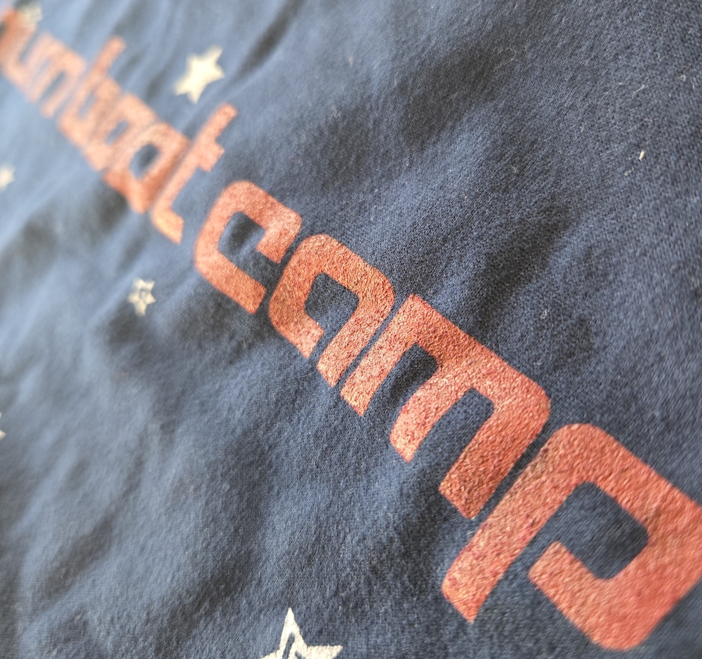 Burn Boot Camp Navy Americana Top